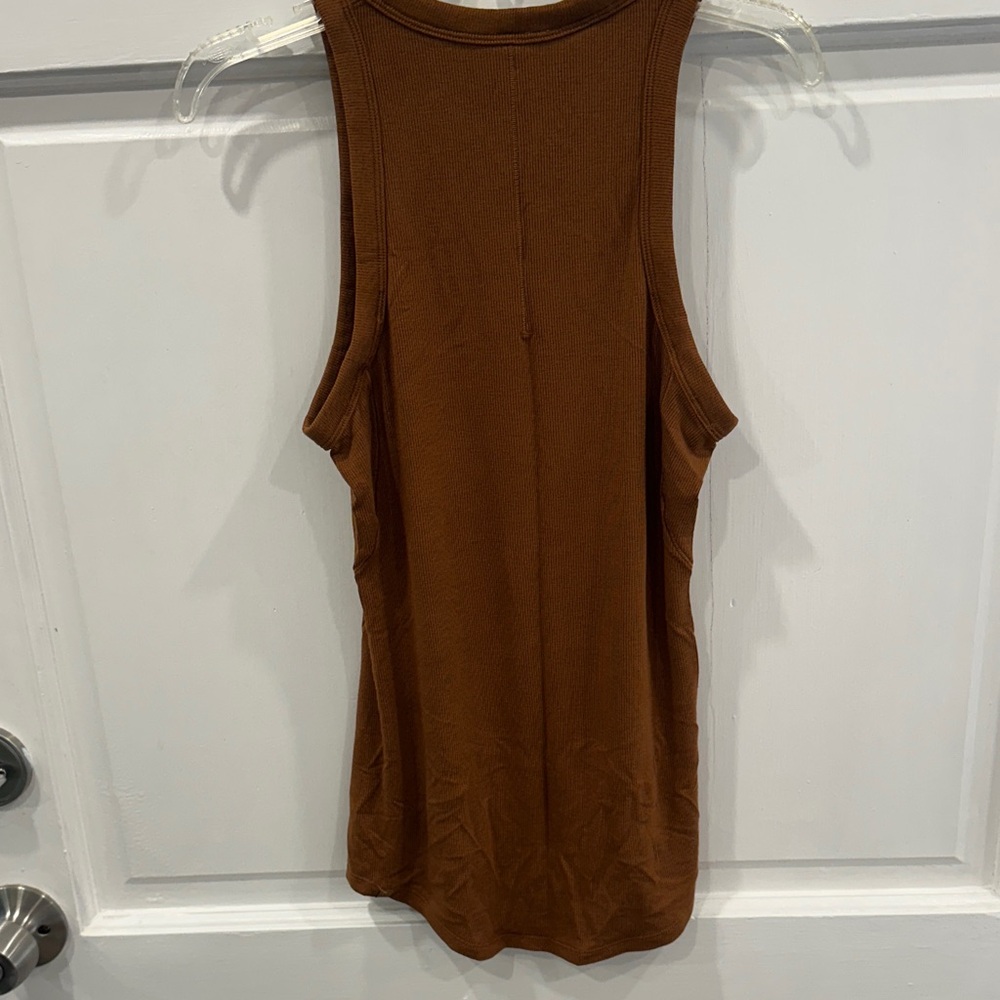 Brown Sleeveless Women's Top - Picture 3 of 4